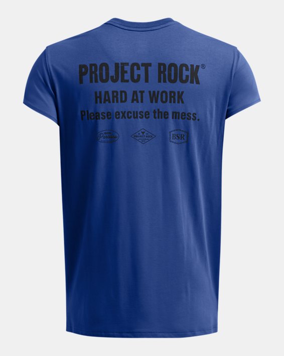 Men's Project Rock Hard At Work Cap Sleeve | Under Armour Men's Project Rock Hard At Work Cap Sleeve | Under Armour